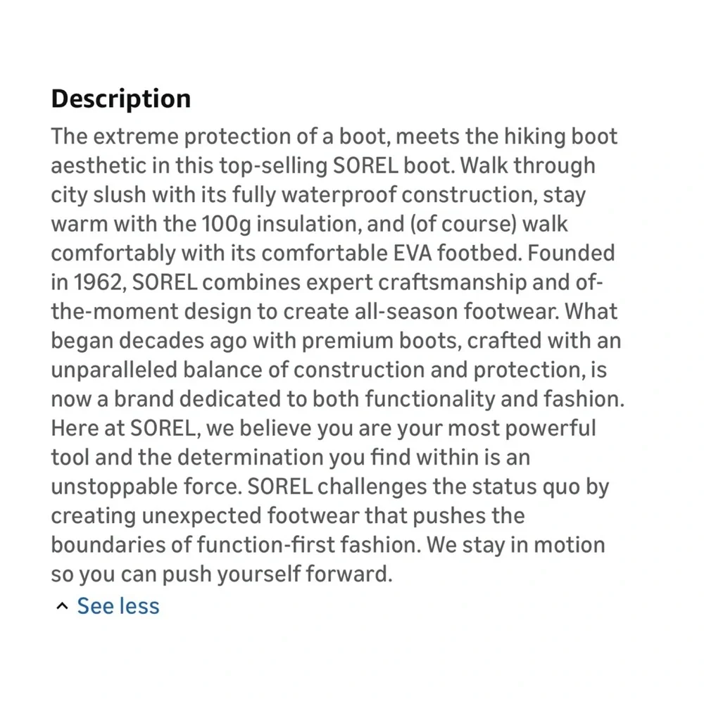 Sorel Women's Kinetic RNEGD Conquest Boot — Waterproof Leather Winter Boots 9.5